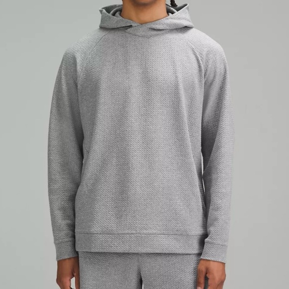 Lululemon Men’s Textured Double-Knit Cotton Hoodie. Gray. Size Small - Picture 1 of 8